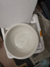 緯廷大湯碗家用純白瓷特大號湯盆酸菜魚(yú)碗大盆大碼陶瓷釉下彩青花湯碗 12英寸純白盆1個(gè) 曬單實(shí)拍圖
