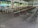學(xué)校食堂餐桌椅組合工廠員工地小吃店不銹鋼連體餐桌4人6人8人位 4人（加厚款） 曬單實拍圖