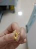 周六福（ZLF） 黃金耳飾女款5G足金耳釘金輝之翼蝴蝶夢(mèng)幻森林系列 計價(jià) 一對-1.78g 曬單實(shí)拍圖