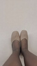 ZHR單鞋女溫柔風(fēng)百搭軟平底豆豆鞋復(fù)古方頭輕便套腳女鞋 AH122杏色37 曬單實(shí)拍圖