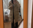 波司登（BOSIDENG）冬季羽絨服女款中長款脫卸帽加厚新國標(biāo)90絨商場同款外套 半糖卡其7A34 XS 155/80A 體重約110以內(nèi) 曬單實拍圖
