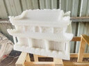 玉石骨灰盒高檔宮殿漢白玉壽盒棺材龍鳳殯葬用品 鳳舞九天白 骨灰盒 曬單實(shí)拍圖