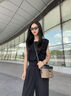 蔻馳（COACH）女包女士單肩包手提包經(jīng)典老花盒子包生日禮物 送女友七夕情人節 新款CBQ35IMQRX卡其配黑色 曬單實(shí)拍圖