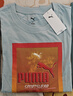 彪馬（PUMA）純棉寬松白色印花休閑短袖T恤男子夏季款運動(dòng)上衣 690666 熱帶湖藍-22 XL (185/104A) 曬單實(shí)拍圖
