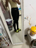 笙格兒 保暖褲秋褲女德絨雙面加絨秋冬線褲可外穿無痕高腰顯瘦打底褲女 黑色 L(105-130斤） 曬單實(shí)拍圖