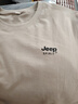 JEEP SPIRIT【二件裝】吉普短袖t恤男士寬松夏季半袖衣服純棉圓領(lǐng)體恤打底衫 DX卡其+鐵灰（短袖） XL （建議125-135斤） 曬單實(shí)拍圖