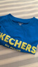 Skechers斯凱奇男女童純棉短袖T恤衫兒童夏季寬松透氣運動(dòng)上衣L225K055 曬單實(shí)拍圖