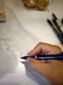 派通（Pentel）BLN25黑色中性筆高顏值0.5mm簽字筆商務(wù)學(xué)生速干水筆水性筆辦公用品文具 黑色單支裝 曬單實(shí)拍圖