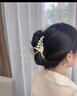 卡瑪倫（KAMALUN）2025新款麥穗發(fā)夾后腦勺高端發(fā)卡女鯊魚(yú)夾頭飾生日七夕情人節禮物 免費刻字定制生日520禮物 曬單實(shí)拍圖