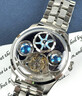 高端瑞士認證潮流陀飛輪勞力男士手表男機械表十大名表藍地球氣球 鋼殼銀面-鋼帶款 曬單實(shí)拍圖