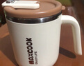 美廚（maxcook）316不銹鋼馬克杯水杯 保溫杯子帶蓋咖啡燕麥早餐茶杯450ml 珊瑚紅 曬單實拍圖