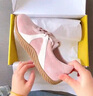 TOOMANYSHOES【吳昕同款】融化焦糖 復(fù)古賽車鞋阿甘鞋跑鞋運動休閑德訓(xùn)鞋女鞋 粉色 37 曬單實拍圖
