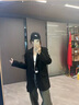 恰凡黑色小西裝外套女2025秋季新款今年流行oversize休閑感西服潮 黑色 XS 建議100斤內 曬單實(shí)拍圖