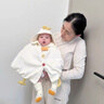 G.DUCKKIDS小黃鴨童裝嬰兒斗篷春秋季新款寶寶衣服披風(fēng)春秋款萌外出服斗篷 淺黃色 【小雞斗篷】 均碼 S碼 【0-1歲】 曬單實(shí)拍圖