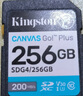 金士頓（Kingston）256GB SD存儲(chǔ)卡 U3 V30 相機(jī)內(nèi)存卡 高速sd卡大卡 4K超高清拍攝 讀速200MB/s 寫(xiě)速160MB/s 曬單實(shí)拍圖