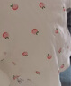 翹腳鴨（Tiptoe Duck）兒童睡衣40g夾棉服嬰兒衣服新生寶寶貼身內(nèi)衣春秋冬季 桃子 80 曬單實拍圖