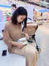Ehangy包包女款2025年新款斜挎女包小眾鏈條小方包七夕情人節禮物送女友 奶昔白【精美禮盒】 曬單實(shí)拍圖