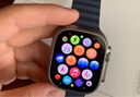 Apple/蘋(píng)果 Watch Ultra 2 智能手表GPS+蜂窩款49 毫米原色鈦金屬表殼海軍藍色海洋表帶MXDA3CH/B 曬單實(shí)拍圖