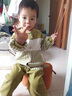 G.DUCKKIDS小黃鴨童裝男童套裝春秋季兒童棒球服小孩幼童衣服寶寶秋裝三件套 卡其色 110 尺碼4~5歲【100-110cm】 曬單實(shí)拍圖