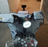 異日花閣電動(dòng)車(chē)擋風(fēng)被夏季防曬罩春秋薄款防雨防水電瓶摩托車(chē)四季通用夏天 可愛(ài)奶兔-藍色【可收納坐墊】 曬單實(shí)拍圖