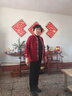 俞兆林本命年媽媽秋冬裝50-60歲洋氣新中式針織外套中老年人國(guó)風(fēng)上衣服 棗紅色 XL建議120-130斤 均碼 曬單實(shí)拍圖