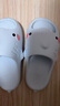 chikoku新款小萌鯊拖鞋女夏季家居可愛(ài)厚底防滑情侶鯊魚(yú)涼拖鞋男夏 曬單實(shí)拍圖