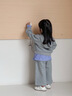 可英 GOWINBABY女童套裝新款時(shí)尚運(yùn)動(dòng)2025秋季小女孩長(zhǎng)袖秋裝女寶休閑寬松兩件套 灰色 130 （適合身高120cm-130cm） 曬單實(shí)拍圖