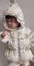 巴拉巴拉嬰兒花版羽絨服女童冬季短款外套保暖甜美時(shí)尚萌208424107010 曬單實(shí)拍圖
