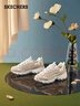 斯凱奇（Skechers）奶茶熊女鞋秋季厚底老爹鞋軟底百搭熊貓鞋休閑運動鞋149238 曬單實拍圖