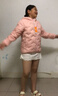 雪中飛【壓膠工藝】兒童羽絨服新款男女童秋冬季輕薄保暖外套 粉色 170 曬單實拍圖