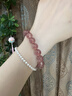 靈隱寺草莓晶手串女款招桃花正緣轉運粉晶手鏈閨蜜送女友招財禮物 靈隠正緣草莓晶23顆-8mm（適合14-15手圍）【已過(guò)香】 曬單實(shí)拍圖