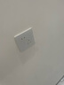 國際電工超薄鋼化玻璃開(kāi)關(guān)插座86型暗裝面板家用墻壁電源五孔網(wǎng)絡(luò )空調插座 二位電腦-白色【膚感玻璃】 曬單實(shí)拍圖
