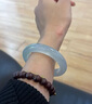 千意手鐲玉鐲晴水天青凍鐲子天空藍翡翠色石英巖玉送女友母親生日禮物 天青手鐲【精美禮盒裝】 手鐲內徑56mm 曬單實(shí)拍圖
