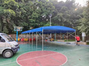 什嘉航推拉雨棚移動(dòng)蓬活動(dòng)伸縮式遮陽(yáng)棚戶(hù)外防雨大排檔帳篷倉庫停車(chē)擺攤 寬3米*長(cháng)3米*高2.5米 頂布+架子 曬單實(shí)拍圖