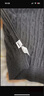 森馬（Semir）毛衣女森柔毛衫刺繡V領顯瘦寬松2024冬季絞花上衣復古風 咖色調00455 M 曬單實拍圖