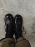 康奈馬丁靴女英倫戶(hù)外牛皮短靴百搭時(shí)尚工裝靴2025年新款單靴 黑色 37 曬單實(shí)拍圖