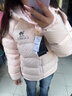 駱駝（CAMEL）戶(hù)外羽絨服男女同款情侶加厚保暖面包服 A35WR28002 白玉粉 XS 曬單實(shí)拍圖