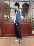 Skechers斯凱奇2025年秋季新款兒童舒適針織長(zhǎng)褲男女款休閑褲子L325K061 碳黑/0018 150 曬單實(shí)拍圖