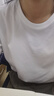 優(yōu)衣庫女裝SUPIMA COTTON圓領(lǐng)T恤短袖打底內搭新款474408 00 白色 M /160/84A 曬單實(shí)拍圖