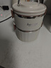 DIKTT【德國】電熱保溫飯盒超長(cháng)保溫桶上班帶飯不銹鋼食品級學(xué)生專(zhuān)用大容量多層飯盒桶便攜提鍋帶飯防漏 1.8L 典雅白-雙層1800ml+保溫袋 【送便攜筷勺】 曬單實(shí)拍圖