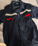 曦雁防靜電工作服套裝男女夏季短袖透氣耐磨勞保服汽修工程服可定制 曬單實(shí)拍圖
