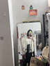 COSMICKISS鏤空針織披肩女針織流蘇開衫春秋民族風(fēng)拍照旗袍外搭度假風(fēng)披風(fēng) 米色 曬單實(shí)拍圖