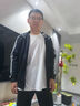 阿迪達(dá)斯運(yùn)動套裝男2025秋季跑步運(yùn)動防風(fēng)透氣夾克收腿褲兩件套 黑/白 L 曬單實(shí)拍圖
