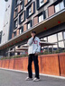 杉努微喇牛仔褲子男春秋季美式vibe高街cleanfit柳葉彎刀休閑直筒褲 G150黑色 XL 曬單實(shí)拍圖