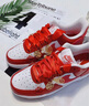 耐克（NIKE）定制AirForce1AF空軍一號龍鳳婚鞋低幫女子休閑板鞋 龍鳳 定制款不支持退換 贈送免費 35.5 全新正品 假一賠三 曬單實拍圖