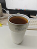卡羅特保溫杯陶瓷內(nèi)膽咖啡杯女高顏值吸管水杯便攜隨行保冷500ML香草白 曬單實(shí)拍圖