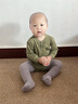 成長(cháng)寄寶寶打底褲秋冬季女寶外穿保暖連體連腳襪加絨加厚新生嬰兒連褲襪 灰色 6-12月 【適合身高75-85CM】18碼 曬單實(shí)拍圖