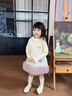 G.DUCKKIDS小黃鴨公主裙女童連衣裙春秋兒童小香風(fēng)裙子秋冬女寶寶毛衣針織裙 小香風(fēng) 110 建議4~5歲【100-110cm】cm 曬單實(shí)拍圖