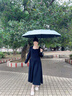 蜜雪小米24骨雨傘全自動(dòng)防曬防紫外線(xiàn)晴雨兩用遮陽(yáng)傘男女必備結實(shí)加固傘 旗艦款雙龍骨加固晴雨傘梧桐米 24骨 曬單實(shí)拍圖