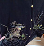 俞兆林（YUZHAOLIN）新中式媽媽秋裝金絲絨套裝洋氣中老年春秋外套貴夫人品牌上衣服女 黑色套裝 2XL (建議105-120斤) 曬單實拍圖
